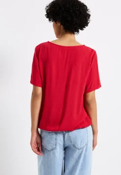 Blouse shirt met lintdetail