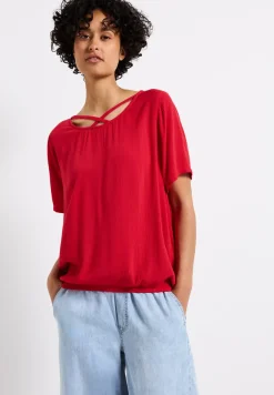 Blouse shirt met lintdetail