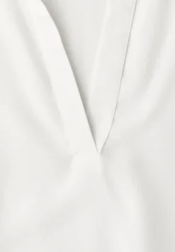 Blouseshirt met overhemdkraag en elastische zoom
