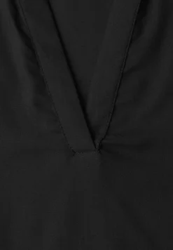 Blouseshirt met overhemdkraag en elastische zoom