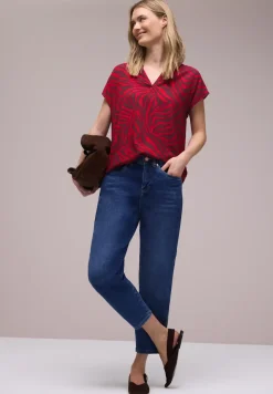 Blouse shirt met patroon