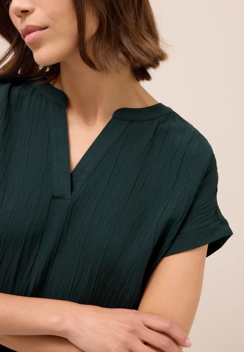 Blouse shirt met textuur