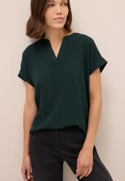 Blouse shirt met textuur