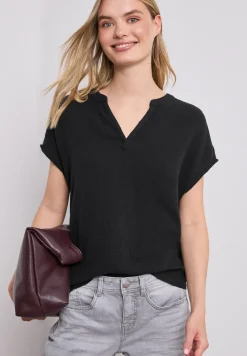 Blouse shirt van mousseline