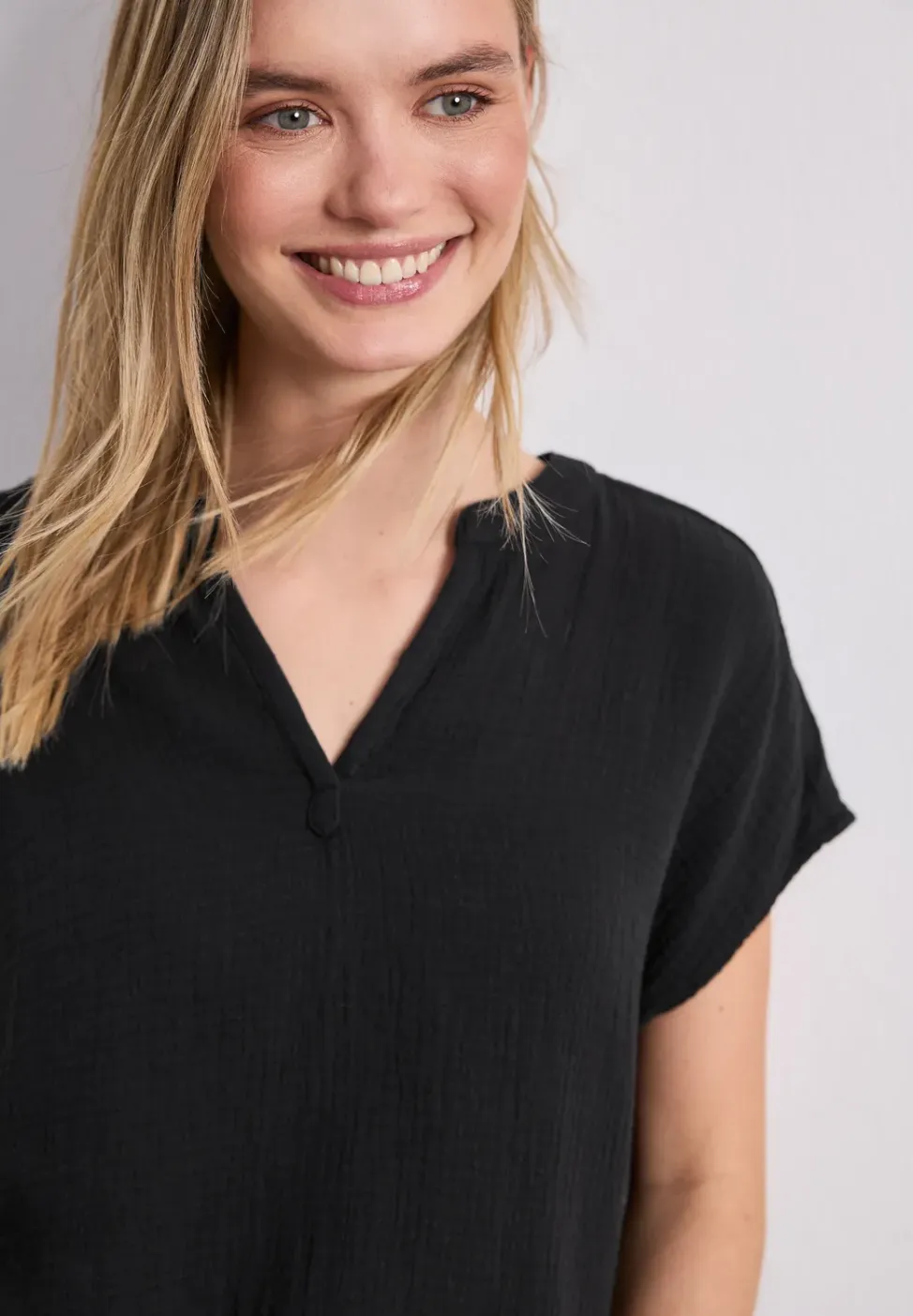 Blouse shirt van mousseline