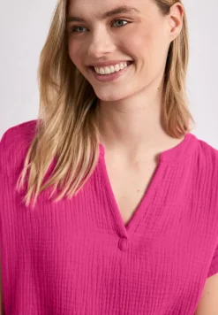 Blouse shirt van mousseline