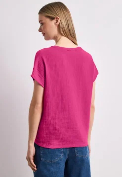 Blouse shirt van mousseline