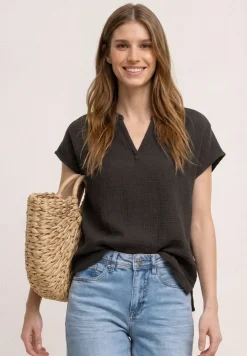 Blouse shirt van mousseline