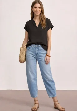 Blouse shirt van mousseline