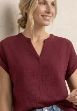 Blouse shirt van mousseline