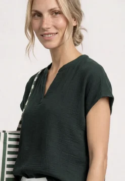 Blouse shirt van mousseline
