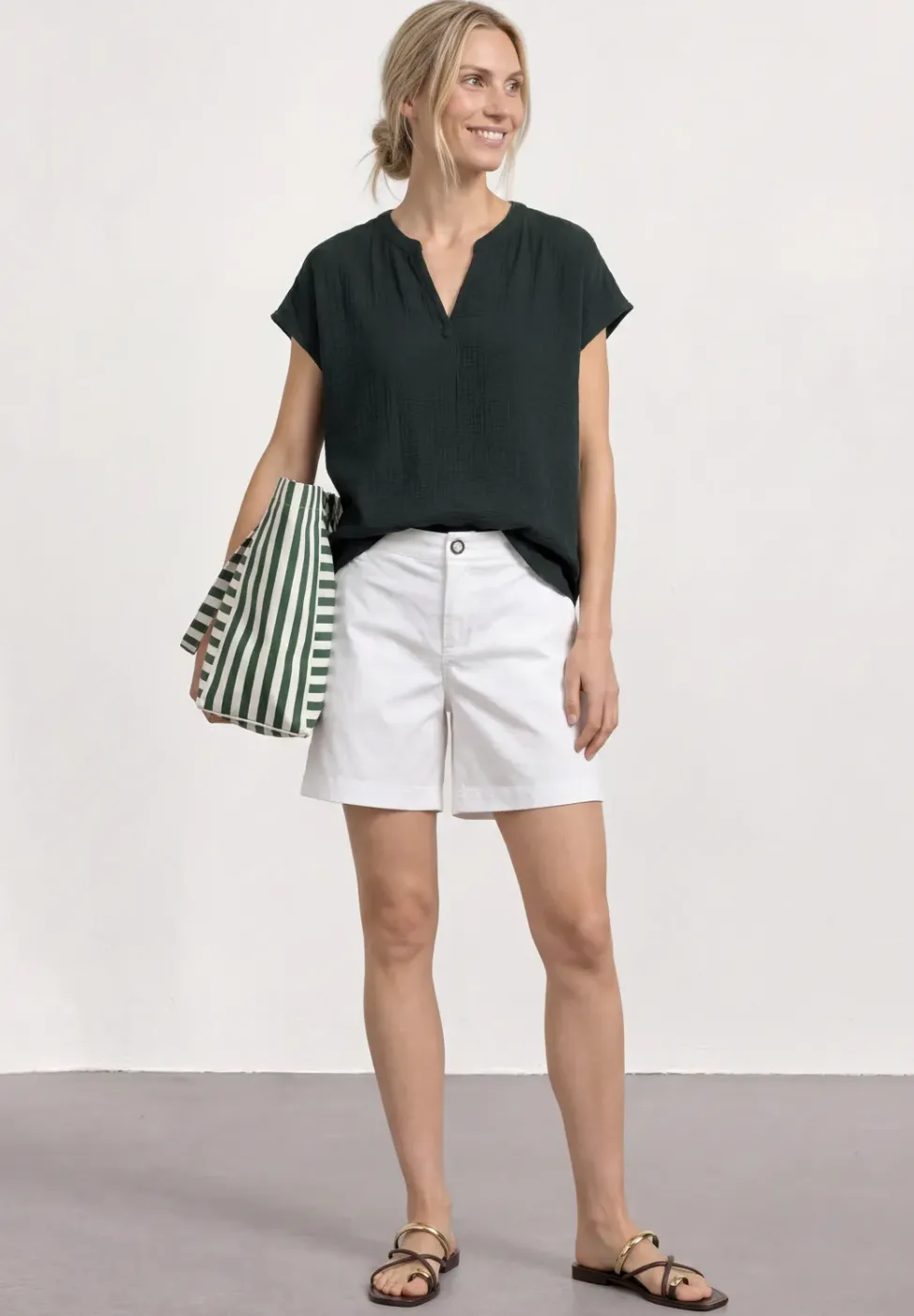 Blouse shirt van mousseline