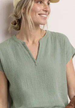 Blouse shirt van mousseline