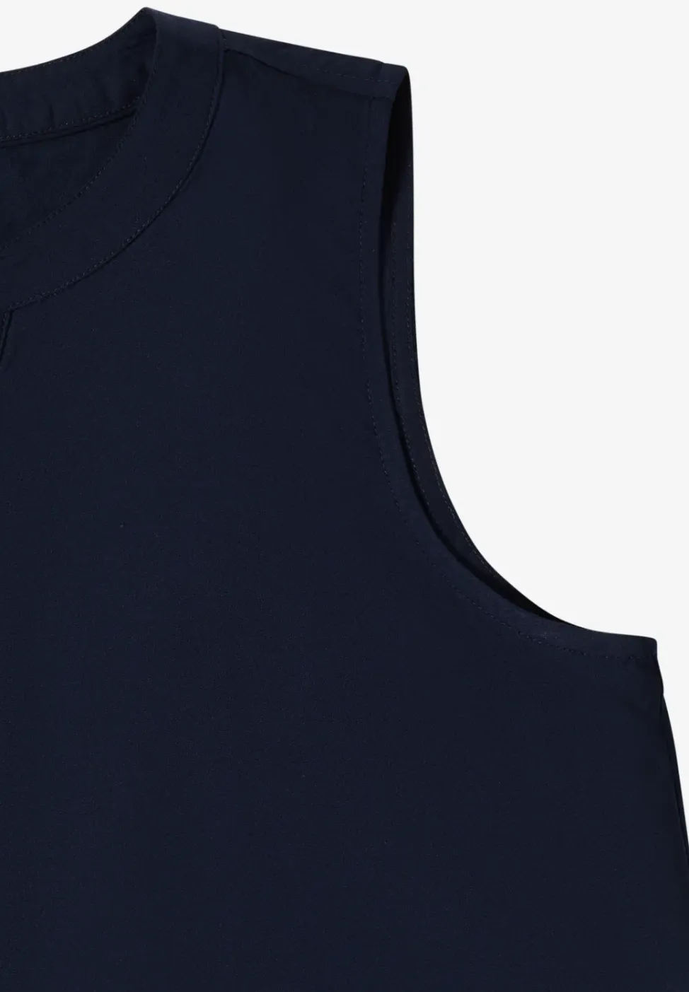 Blousetop met gespleten hals en linten