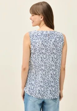 Blousetop met minimale print