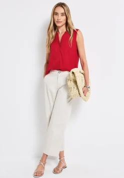 Blousetop in effen kleur
