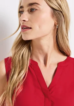Blousetop in effen kleur