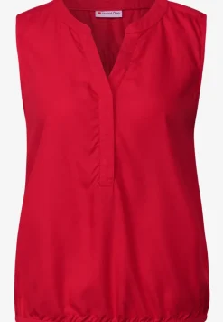 Blousetop in effen kleur