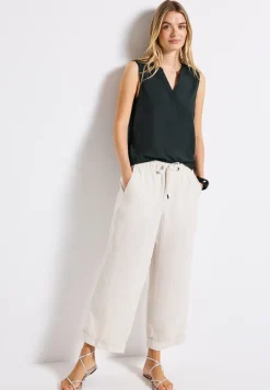 Blousetop in effen kleur