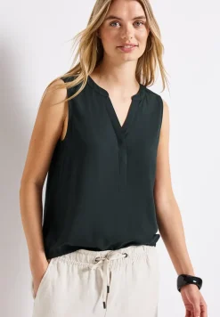 Blousetop in effen kleur