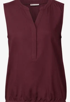 Blousetop in effen kleur