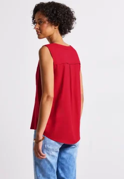 Blousetop met borstzakken