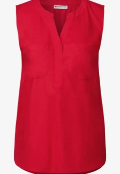 Blousetop met borstzakken