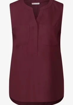 Blousetop met borstzakken