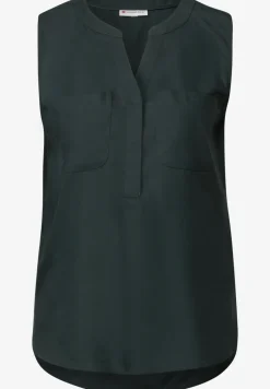 Blousetop met borstzakken