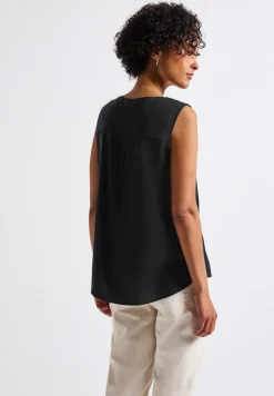 Blousetop met borstzakken