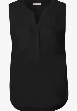 Blousetop met borstzakken