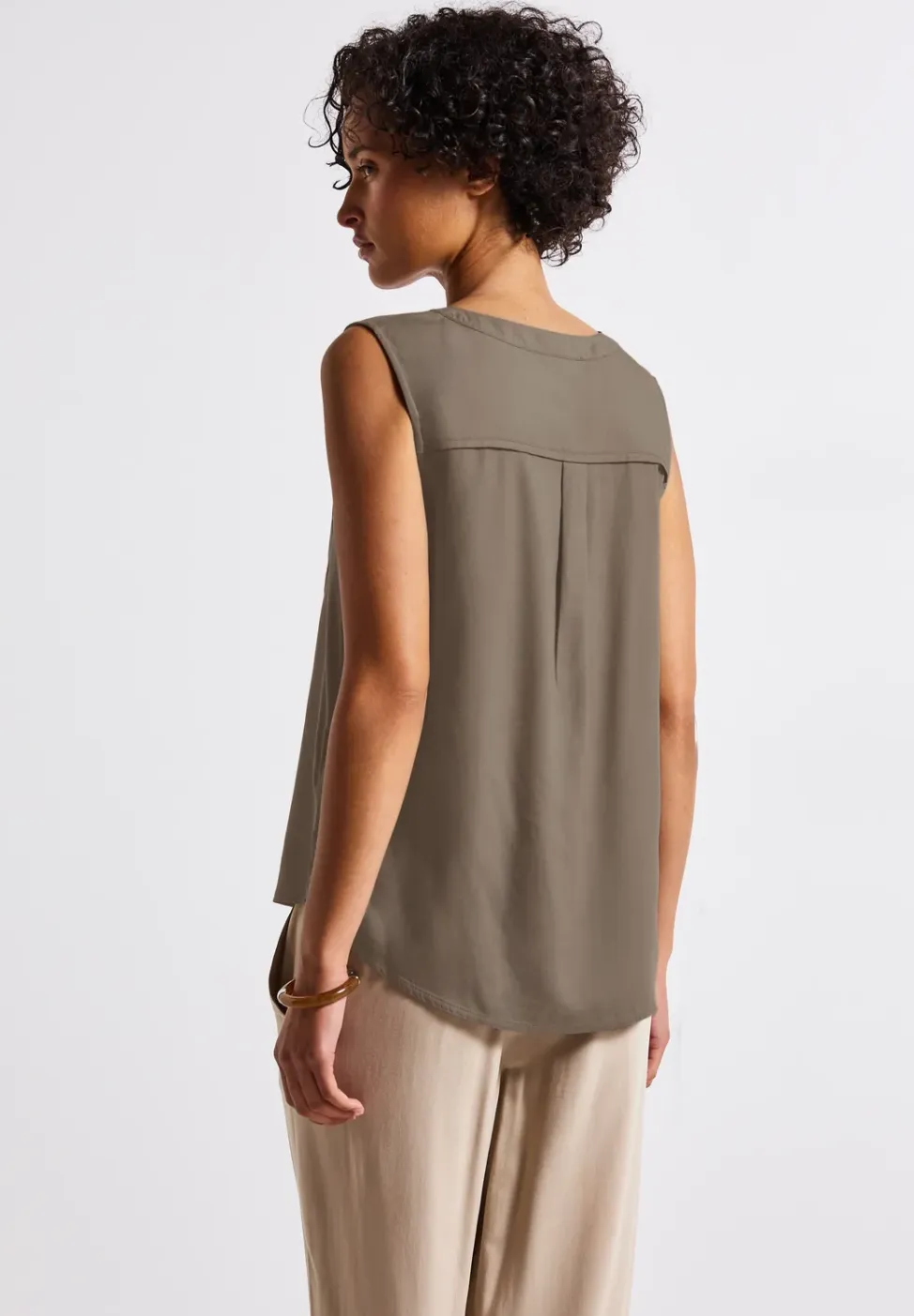 Blousetop met borstzakken