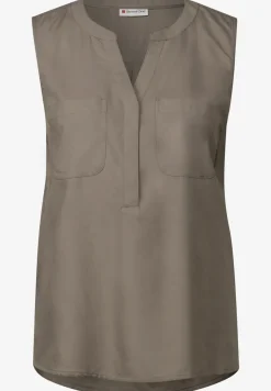 Blousetop met borstzakken