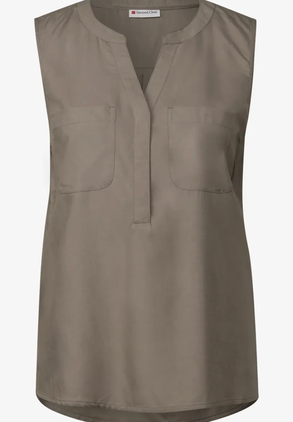 Blousetop met borstzakken