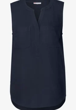 Blousetop met borstzakken