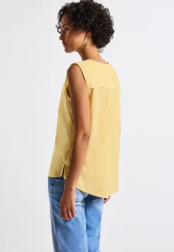 Blousetop met borstzakken
