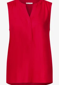 Blousetop met gespleten hals