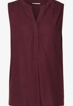 Blousetop met gespleten hals