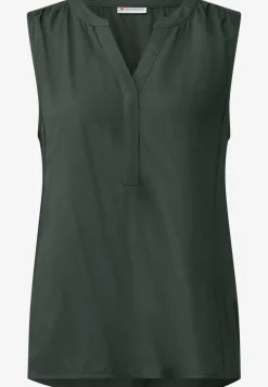 Blousetop met gespleten hals