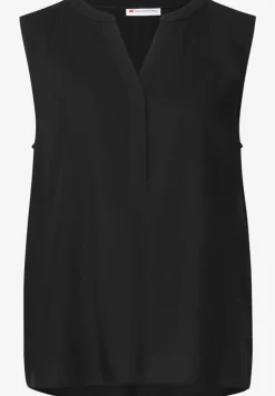Blousetop met gespleten hals