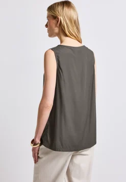 Blousetop met rimpels