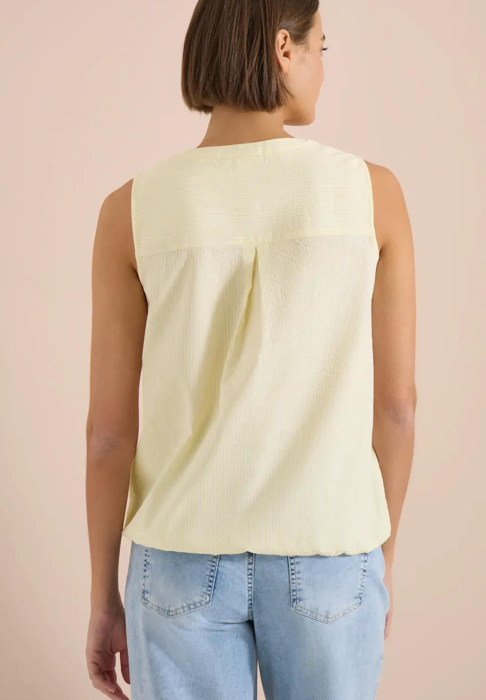 Blousetop van seersucker