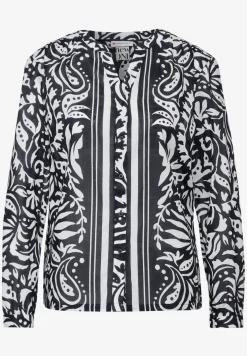 Blouse van patroonmix