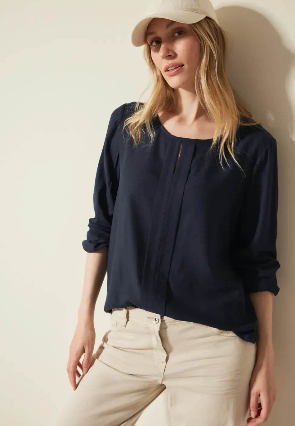 blouse van structuurmix