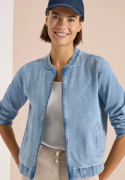 Blouson in denimkwaliteit met ritssluiting