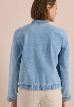 Blouson in denimkwaliteit met ritssluiting