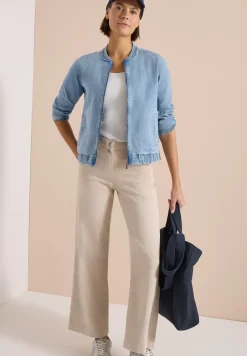 Blouson in denimkwaliteit met ritssluiting