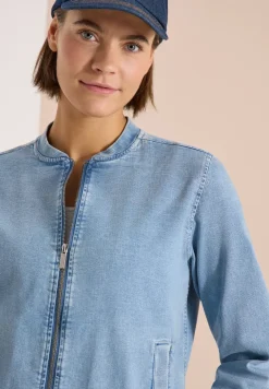 Blouson in denimkwaliteit met ritssluiting