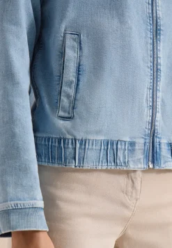 Blouson in denimkwaliteit met ritssluiting