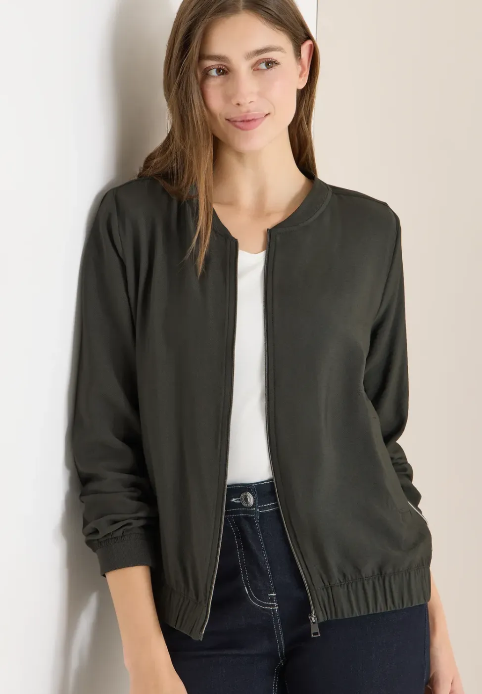 Blouson in effen kleur